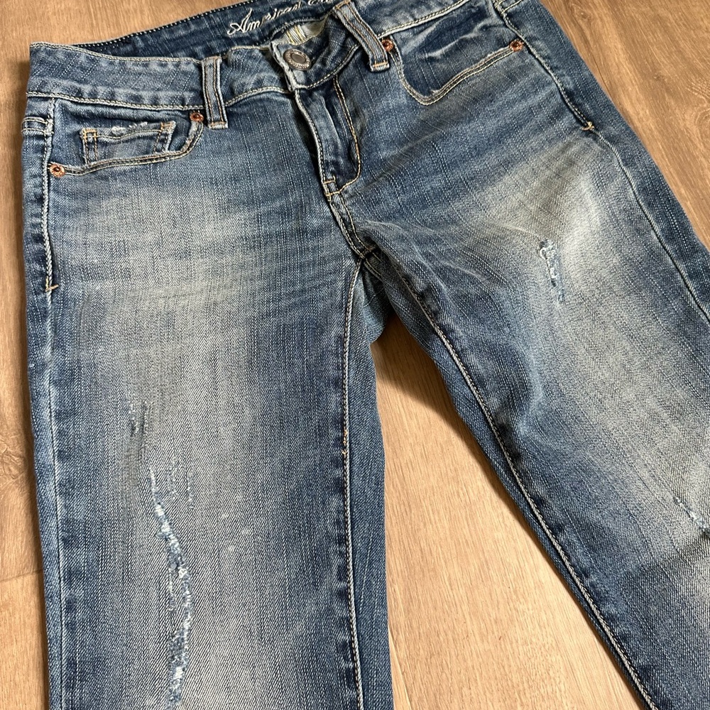 Blue Distressed Jeans